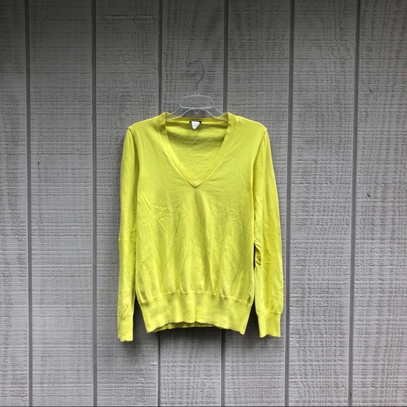 J. Crew Sweaters - J. Crew chartreuse tennis ball yellow sweater, M
